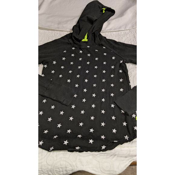 Kind Is Cool Girls Sz. L Black Hooded Top. Cute, Fun - Picture 1 of 8